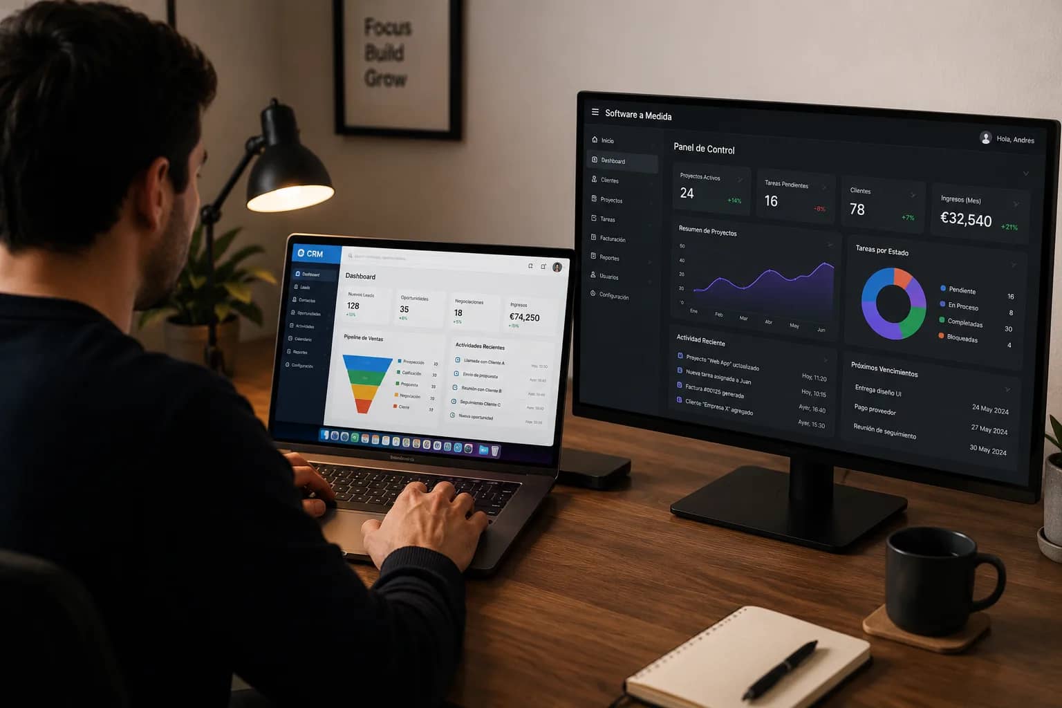 Sistema a medida con un asistente de IA conectado a los datos internos de una empresa en Ecuador